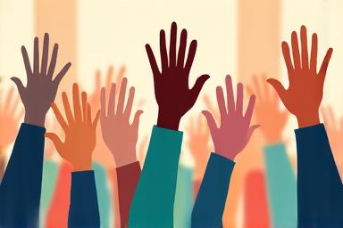 Gruppo di persone in un workshop finanziario, con un relatore